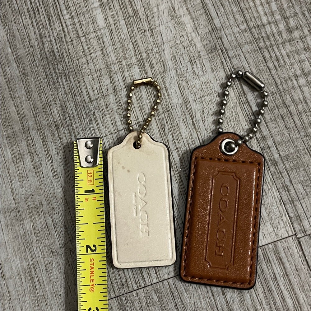 Coach Leather Keychain/tag Duo - Picture 4 of 6